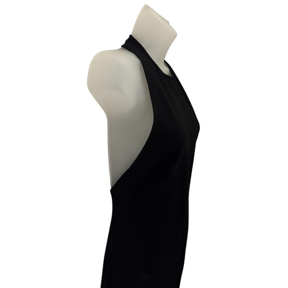 Toni Elegant Halter Dress in Black - Small - Picture 3 of 6